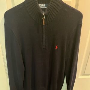 Mens Ralph Lauren Quarter-Zip Pullover Sweater